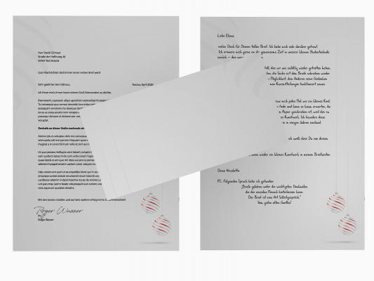 Weihnachtsbriefpapier mit Motiv Briefpapier mit Motiv